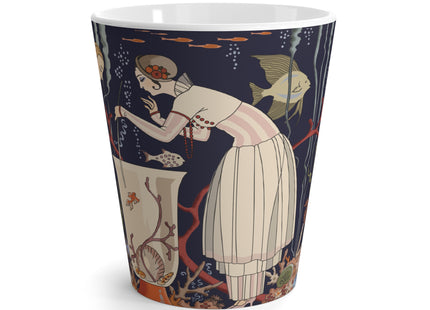 L'Etourdissant Petit Poisson (The Dazzling Little Fish) by George Barbier Latte Mug