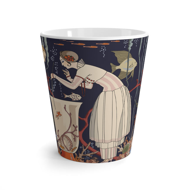 L'Etourdissant Petit Poisson (The Dazzling Little Fish) by George Barbier Latte Mug