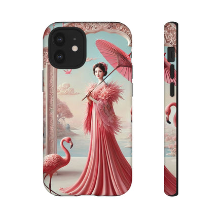 Petals, Porcelain, and Flamingos Phone Cases
