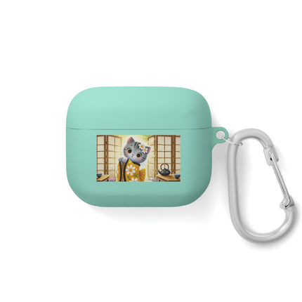 Playful Kitten in the Tea Room AirPods and AirPods Pro Case