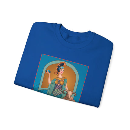 March & Aquamarine (Gem Series) by Sofia Chiostri Unisex Heavy Blend™ Crewneck Sweatshirt