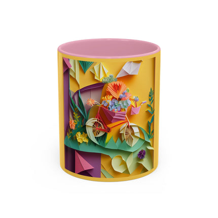 Origami Bicycle Colorful Mugs (11oz, 15oz)