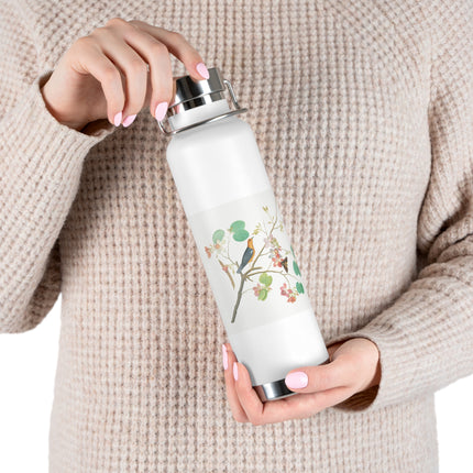 Orange-Headed Ground Thrush by Shaikh Zain al–Din Copper Vacuum Insulated Bottle, 22oz