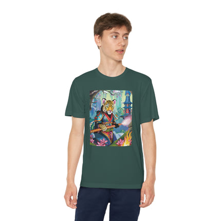 Cyberpunk Leopard Youth Competitor Tee