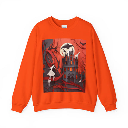 Halloween Night Scene Unisex Heavy Blend™ Crewneck Sweatshirt