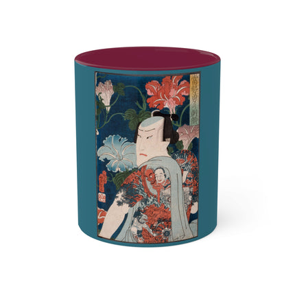Modern Gallants with Morning Glories by Tsukioka Yoshitoshi Colorful Mugs, 11oz