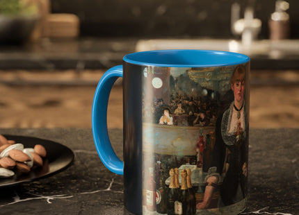 A Bar at the Folies-Bergère by Edouard Manet Colorful Mugs (11oz, 15oz)