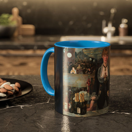 A Bar at the Folies-Bergère by Edouard Manet Colorful Mugs (11oz, 15oz)