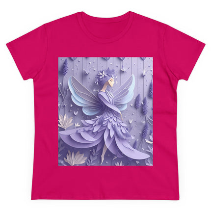 Lavender Fairy Women's Midweight Cotton Tee