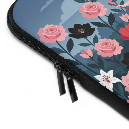 🌹🎭 The Ladies Of The Midnight Rose Garden Laptop Sleeve – Art Deco Floral Masquerade