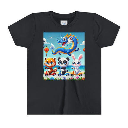 Seaside Scooter Friends Youth Short Sleeve Tee