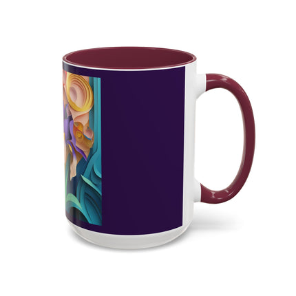 The Elegant Iris Flower Colorful Mugs (11oz, 15oz)