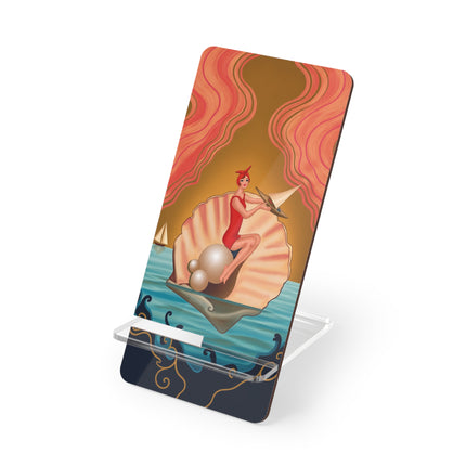 ⛵🦪 The Pearl Shell Sailor Mobile Display Stand – Art Deco Seaside Fantasy