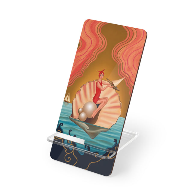 ⛵🦪 The Pearl Shell Sailor Mobile Display Stand – Art Deco Seaside Fantasy
