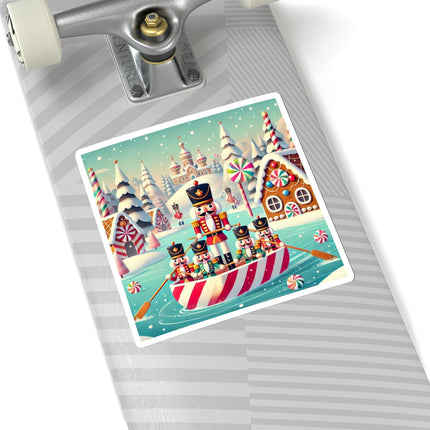 Nutcracker Candy-Striped Adventure Kiss-Cut Stickers (4 Sizes)