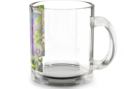 Lavender-Winged Fairy Glass Mug, 10oz