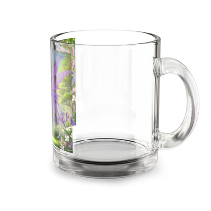 Lavender-Winged Fairy Glass Mug, 10oz