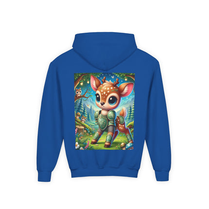 Fawn Defender Youth Hooded Sweatshirt – Gentle Courage & Forest Magic