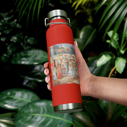 Off with her head! Off with— by Sir John Tenniel Copper Vacuum Insulated Bottle, 22oz