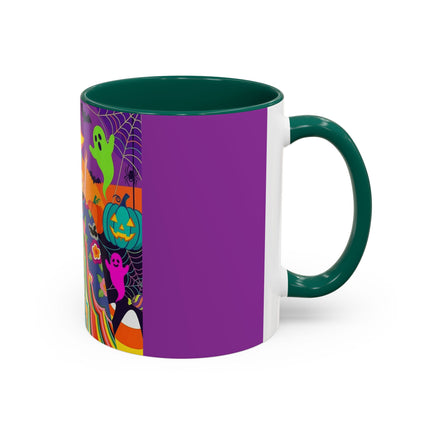 🌈👻 The Rainbow Ghost Masquerade Colorful Mug – Colorful Halloween Charm