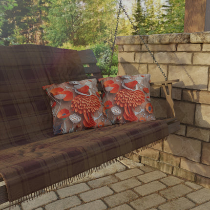 Poppy Fairy Outdoor Pillows