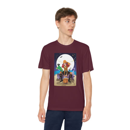 Moonlit Pirate Halloween Youth Competitor Tee