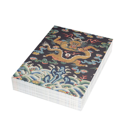Rank Badge with Dragon with Deer Hooves Postcards (envelopes included) - Bundles of 10, 30, 50 Pieces