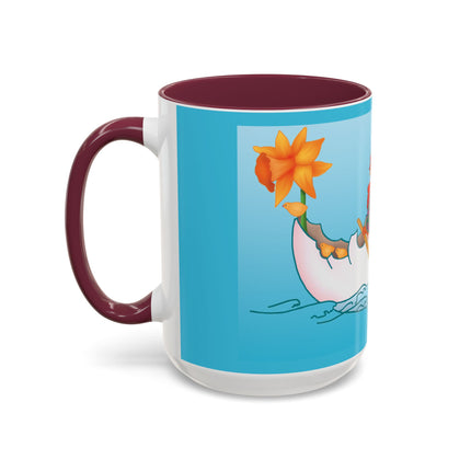A Rooster's Seafaring Adventure Colorful Mugs, 11oz