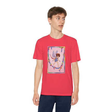 A Playful Fairy Jumps Rope Youth Competitor Tee – Magical Motion & Whimsical Joy