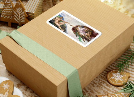 The Creation of Adam by Michelangelo Buonarroti Kiss-Cut Stickers (4 Stickers)