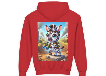 Zebra Lookout Youth Heavy Blend Hooded Sweatshirt