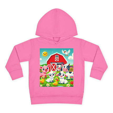 Happy Barnyard Morning Toddler Pullover Fleece Hoodie