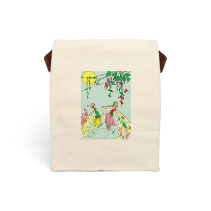 Moonlit Dance of Enchanting Fairies Canvas Lunch Bag With Strap