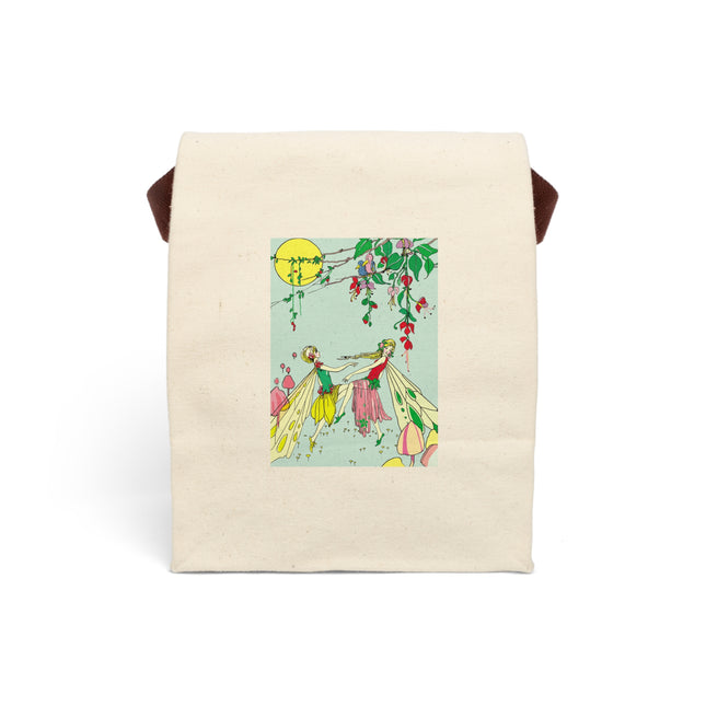 Moonlit Dance of Enchanting Fairies Canvas Lunch Bag With Strap