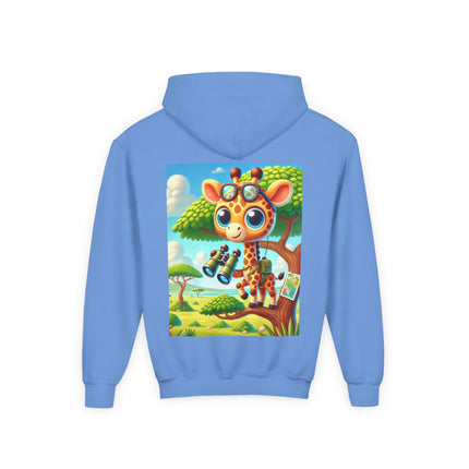 Giraffe Lookout Youth Hooded Sweatshirt – Adventure, Curiosity & Cozy Comfort