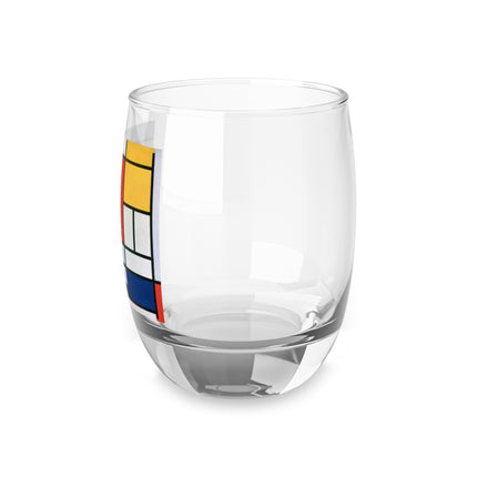 Composition with Red, Yellow, Blue, and Black by Piet Mondrian Whiskey Glass