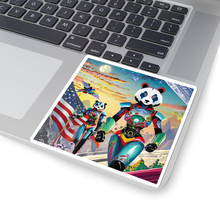 Cyber Punk Robots Kiss-Cut Stickers (4 Sizes)
