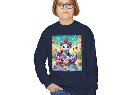 Geisha Kitten’s River Voyage Youth Crewneck Sweatshirt