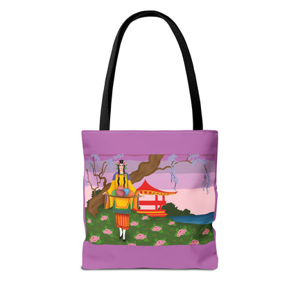 Elegance and Blooms: Vintage Glamour in Springtime Splendor Tote Bag (AOP)