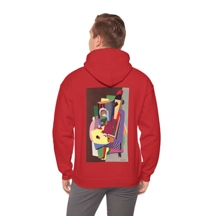 The Piano Lesson by Georges Valmier Heavy Blend™ Hooded Sweatshirt