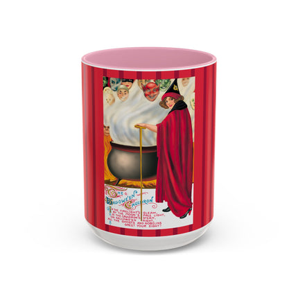The Hallowe'en Cauldron In the Firelight's Gleam Colorful Mugs (11oz, 15oz)