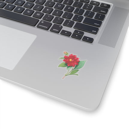 Dahlia botanical illustration by Pierre-Joseph Redouté Kiss-Cut Stickers (4 Sizes)