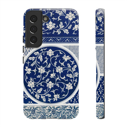 Blue Flower Pattern by Owen Jones Phone Cases