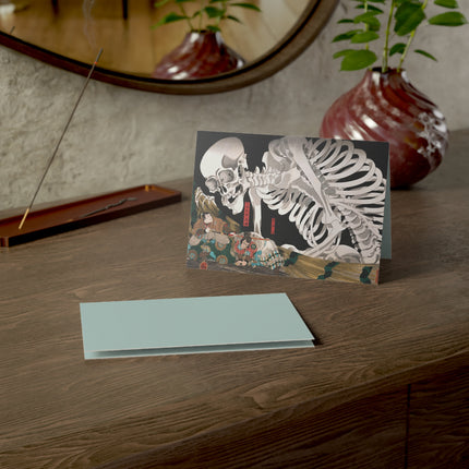 Mitsukuni Defying the Skeleton Spectre by Utagawa Kuniyoshi Greeting Cards (1, 10, 30, and 50pcs)