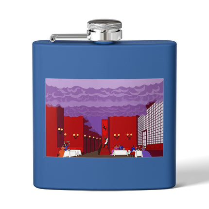 Midnight Toast Flask – Parisian Romance & Art Deco Charm