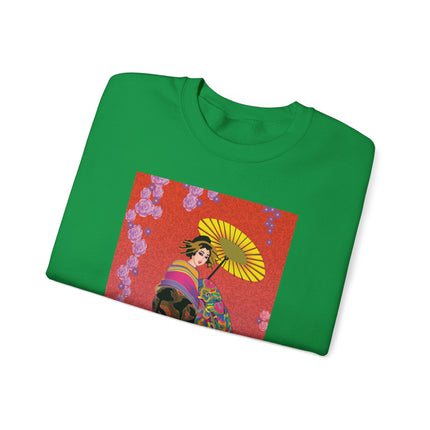 Enchanting Geisha Unisex Heavy Blend™ Crewneck Sweatshirt