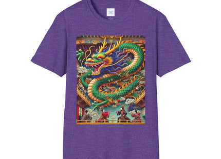 Tibetan Dragon Over Kabuki Duel Unisex Softstyle T-Shirt