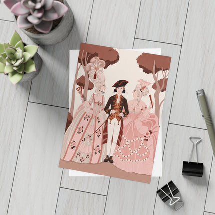 🌸🎭 L'Embarras Du Choix Postcards With Envelopes – George Barbier Art Deco Romantic Intrigue