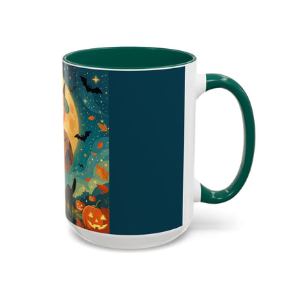 🦇🎃 The Witch Of Batwing Pumpkin Hollow Colorful Mug – Moonlit Halloween Charm
