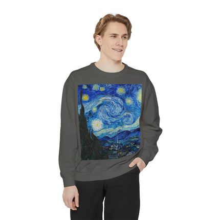 The Starry Night by Vincent Van Gogh Garment-Dyed Sweatshirt